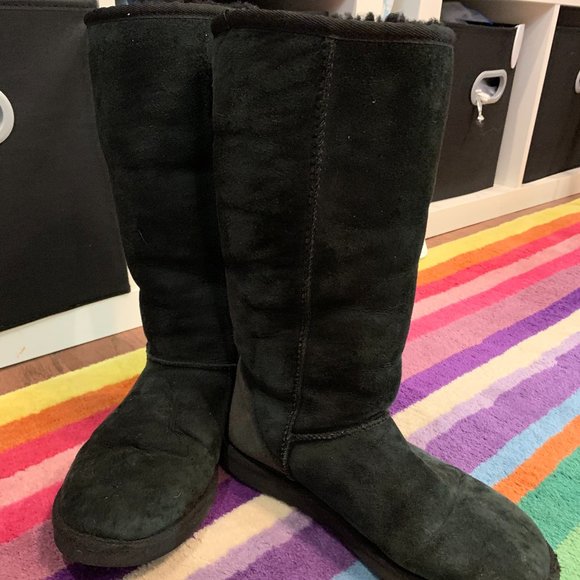 NEW UGG Women Genuine UGG Women\'s Classic Tall Black Boot